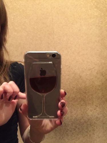 Coque verre de vin pour iPhone photo review
