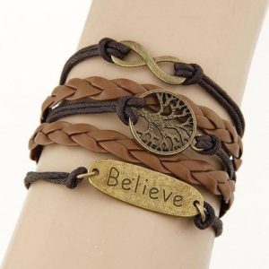 Bracelet Vintage Arbre/Believe - Brun bracelet