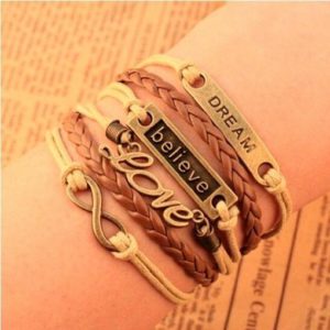 Bracelet Vintage Dream/Believe/Love bracelet