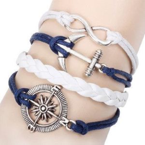 Bracelet Vintage Marin - Blanc/Bleu bracelet