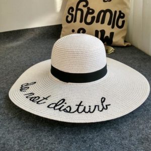 Chapeau do not disturb Blanc chapeau