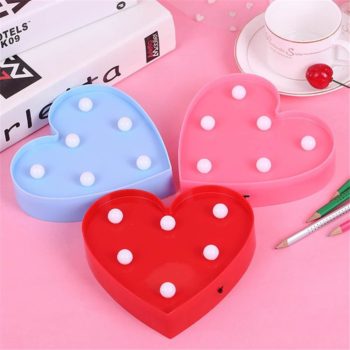 Coeur lumineux lampe