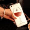 Coque verre de vin pour iPhone coque