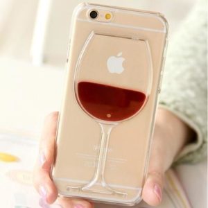 Coque verre de vin pour iPhone Vin rouge / iPhone 4 4S coque