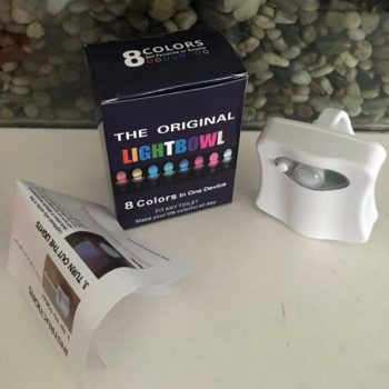 Eclairage 8 couleurs pour toilettes lampe