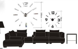 Horloge murale 3D XXL