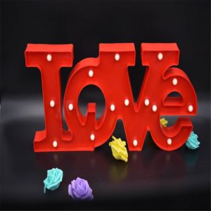 LOVE lettres lumineuses lampe