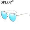 Lunettes Cat Eyes Argent - Bleu ciel lunettes