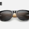 Lunettes de soleil Bambou Noir brillant lunettes