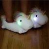 Pantoufles licorne lumineuses