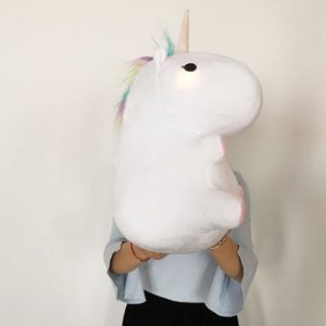 Peluche licorne lumineuse peluche