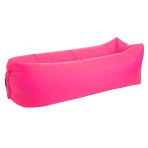 Pouf gonflable Rose red Square pouf