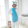 Pyjama Licorne Blanc / Bleu / S : 148-159cm
