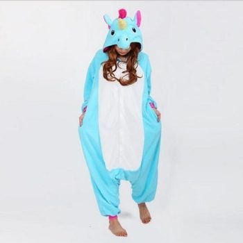 Pyjama Licorne Bleu / S : 148-159cm