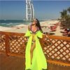 Robe de plage Jaune - manches courtes / Taille unique robe