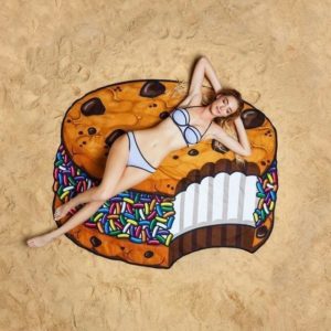 Serviette de plage imprimée glace essuie