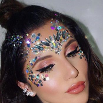 Strass visage autocollants strass