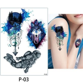 Tatouage Temporaire Aquarelle P03 tatouage